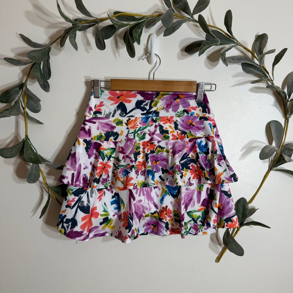 Dona Jo Floral Skort